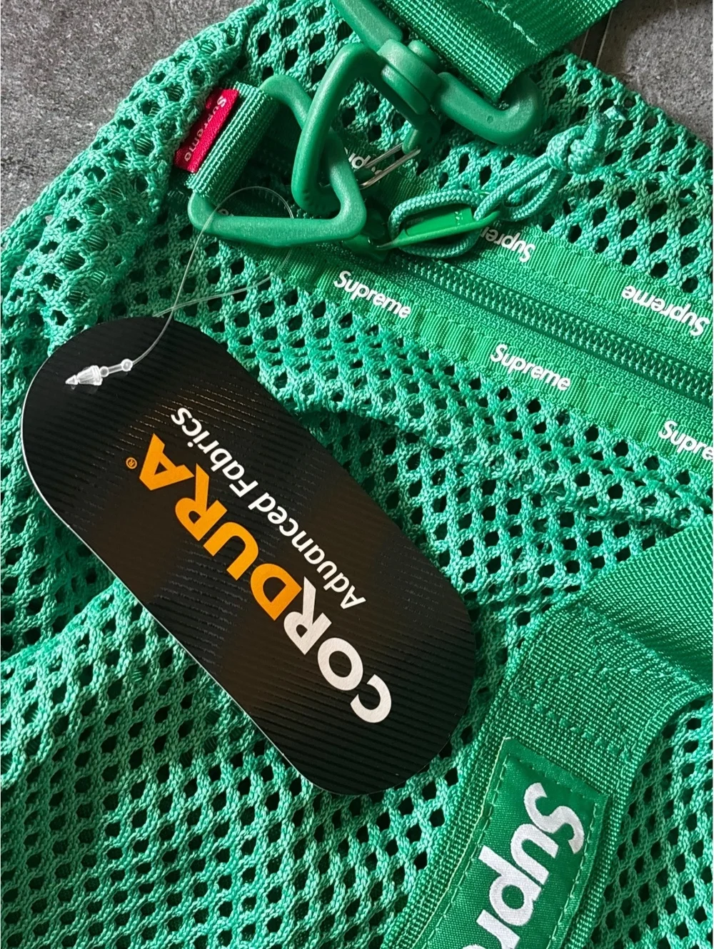 Supreme Mesh Duffle Bag Green SS23
